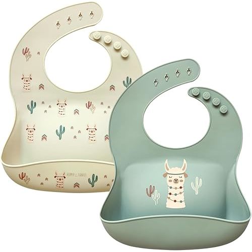 Hippypotamus Silicone Baby Bibs - Soft Waterproof Bibs for Babies & Toddlers