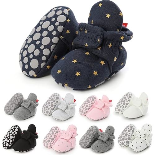 Baby Booties Infant Newborn Boys Girls Slippers Warm Crib Sock Shoes Indoor First Walkers Prewalker