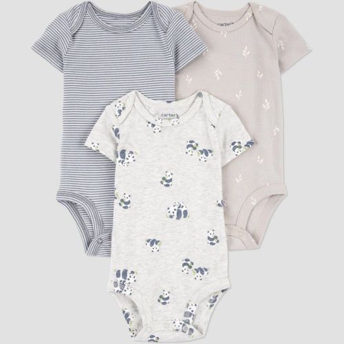 Carter's Just One You®️ Baby Boys' 3pk Bodysuit - Gray 3m