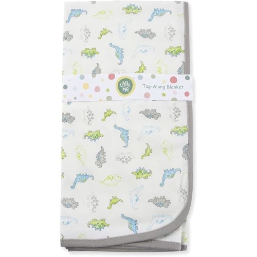 Little Me Blankets for Baby Boys' Little Dino's Swaddling Receiving Blanket