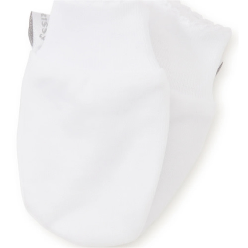 White Kissy Basics Mittens