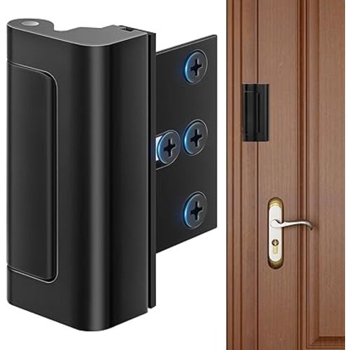 Door Reinforcement Lock, Geyrut Door Safety Locks from Inside Home Security Door Lock Door Latches for Top of Door Front Door Child Safety Lock Dead Bolt Locks for Interior Doors to Defend Your Home