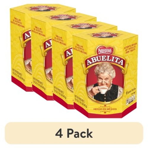 (4 pack) Nestle Abuelita Mexican Hot Chocolate Stir In Tablets, 19 oz Box, 24 Servings