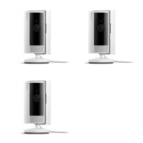Nanny Cam- 3-pack Ring Indoor Cam (2nd Gen) | latest generation, 2023 release | 1080p HD Video & Color Night Vision, Two-Way Talk, and Manual Audio & Video Privacy Cover
