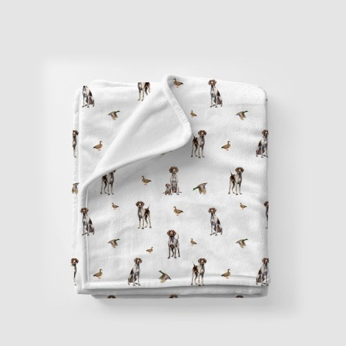 GSP Baby Blanket German Shorthaired Pointer Hunting Crib Bedding Baby Boy Hospital Blanket Baby ShowerGift Personal Dog Blanket GSP Gift