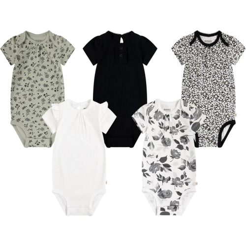 Huggies unisex-baby 5-pack Elevated Bodysuit