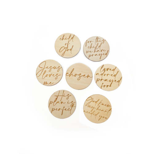 Prayer Milestone Wooden Cards – OUR HOUSE ABOVE