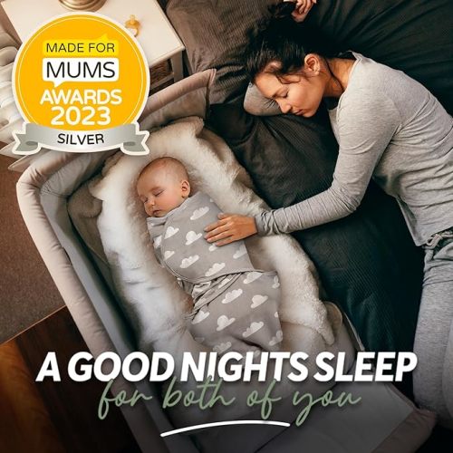 JUICY BUMBLES Baby Swaddle Blanket Sleep Sack 100% Cotton Newborn Baby Swaddles 0-3 Months Swaddle Wrap Baby Swaddles for Newborns Swaddle Wraps 0-3 Months Newborn Swaddle Sack - Clouds - Small (0-3 Months)