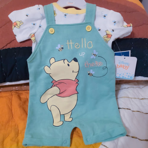 Disney Baby Winnie the Pooh Overall Set 3-6 Months