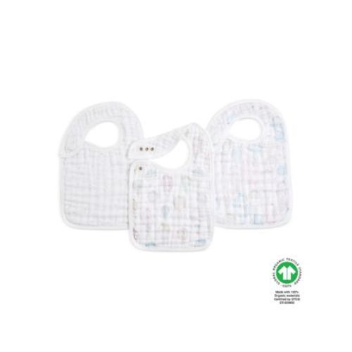 Snap Bibs, 3 Pack
