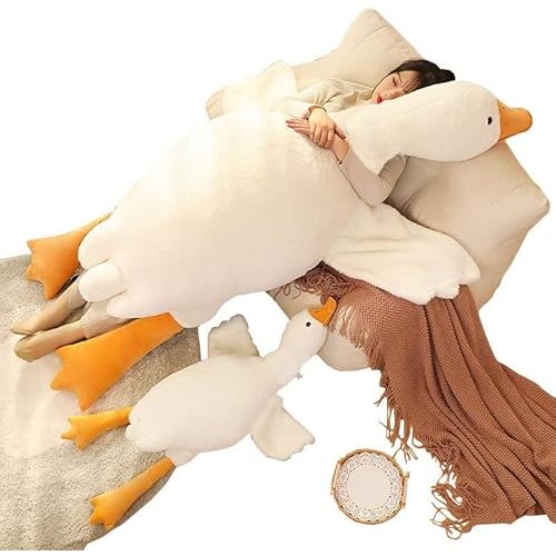 Huge Goose Stuffed Animal,Cute Plush Toy，Super Soft Hugging Pillow for Birthday Gift,Goose Stuffed Animal Plush Pillow Toy (35in)