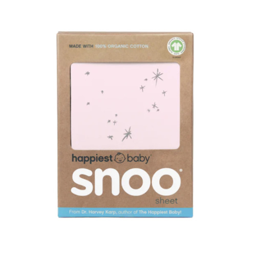 100% Organic Cotton Baby Bassinet Sheets for SNOO – Pink Galaxy