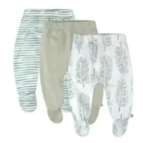 3-6M - 3-Pack Organic Cotton Footed Pants | Honest Baby Clothing