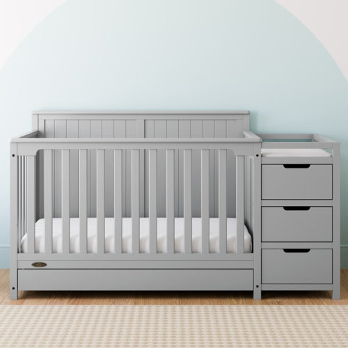 Hadley 5-in-1 Convertible Crib and Changer with Storage