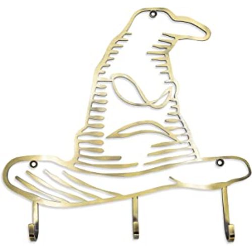 Ukonic Harry Potter Hogwarts Sorting Hat Wall Hook Storage Rack Organizer | Freestanding Hat And Coat Rack Wall Mount, Home Decor Room Essentials | Official Wizarding World Gifts And Collectibles