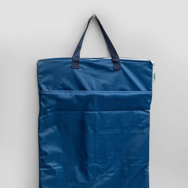 Large Zipper Hanging Wet Bag Navy
