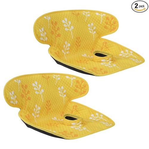 INFANZIA Dry Seat, Car Seat Protector Waterproof Carseat Liner Potty Training Toddlers, Baby and Infants, Piddle Pad for Carseats Strollers (Yellow, 2 Packs)