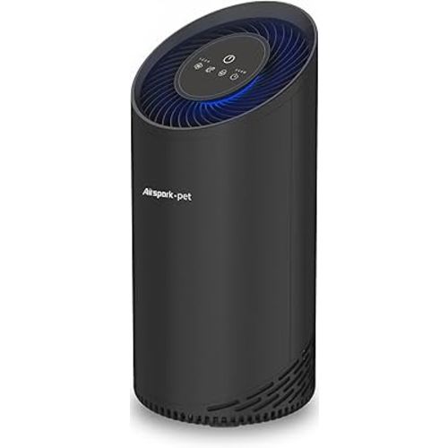 Pet Air Purifiers for Home Pets in Bedroom and Large room. Washable Pet Pre-Filter HEPA Air Purifier for Pet Hair Dander Odors, Filter 99.99% Smoke Dust Dander Pollen, Night Light Sleep Mode