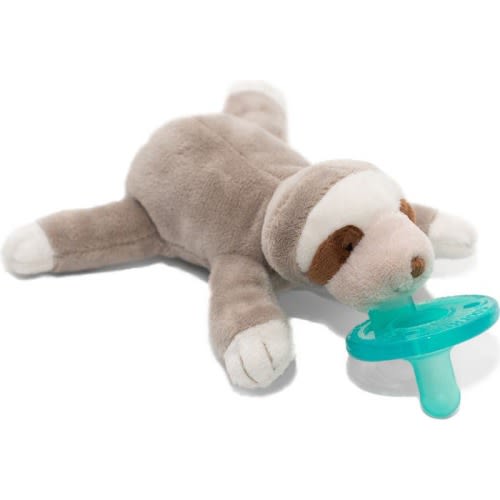 WubbaNub™ Plush Pacifier Toy, Brown Sloth