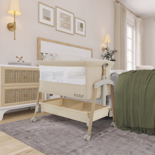 Evolur Lullaby Portable Bassinet With Wheels & Reviews | Wayfair