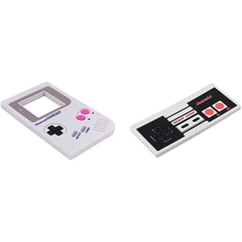 Bumkins Silicone Teether Game Boy and Remote Design Nintendo Teethers for Babies, Ages 3 Months Up, Freezable Gum Soothing