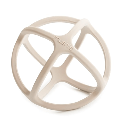 mushie Silicone Baby Teether Ball Toy (Shifting Sand)