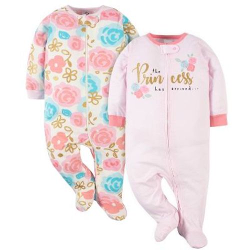 Gerber Baby Girls' Sleep 'n Plays - Princess - Newborn - 2-pack