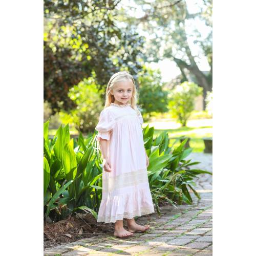 Light Pink/Ecru Heirloom Dress