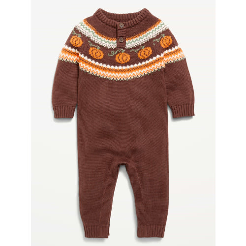 Long-Sleeve Sweater-Knit One-Piece for Baby