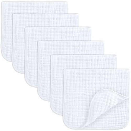 Muslin Burp Cloths Large 100% Cotton by Comfy Cubs