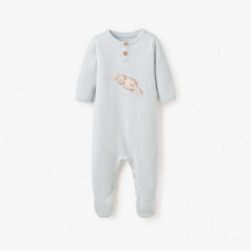 Otter Lake Footed Jumpsuit BLUE / 6-9M