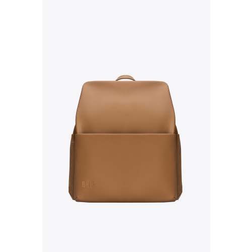 The Everyday Diaper Backpack in Camel Vegan Leather
