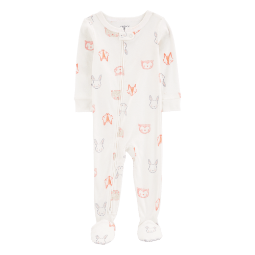 Baby 1-Piece Animals 100% Snug Fit Cotton Footie Pajamas