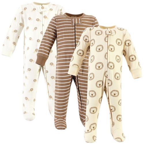 Hudson Baby Infant Boy Cotton Sleep and Play, Brave Lion