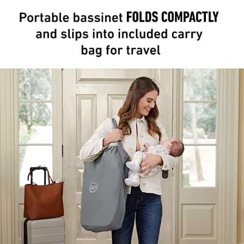Graco Pack 'n Play Day2Dream Travel Bassinet Playard Features Portable Bassinet Diaper Changer and More (Lo, Lo, W/Fold Flat Bassinet)