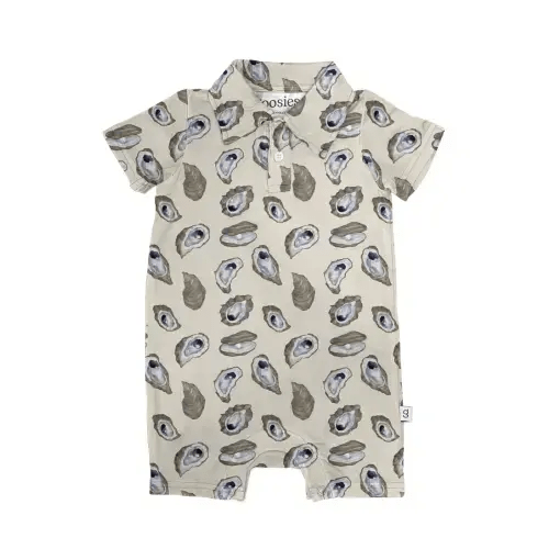 SS Polo Romper - Oysters – Goosies
