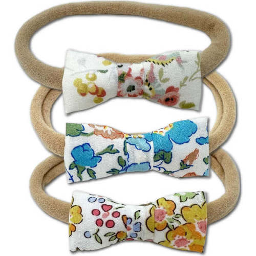 LuluLuvs Itty Bitty Bow Baby Headbands, Pastel Florals Bundle Set - LuluLuvs | Maisonette