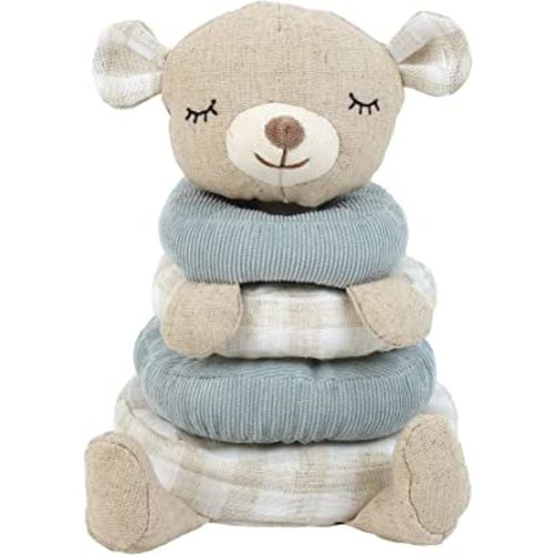 MON AMI Petit Bear Soft Plush Stacking Toy – 7”, Early Development STEM Montessori Toys, Sensory Development Toys, Encourage Hand-Eye Coordination
