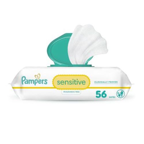 Pampers Sensitive Baby Wipes - 56ct: Hypoallergenic, Paraben-Free, Whole Body Use
