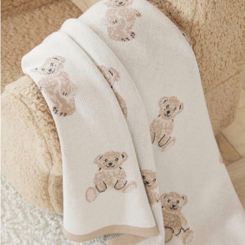 St. Jude Teddy Bear Intarsia Baby Blanket