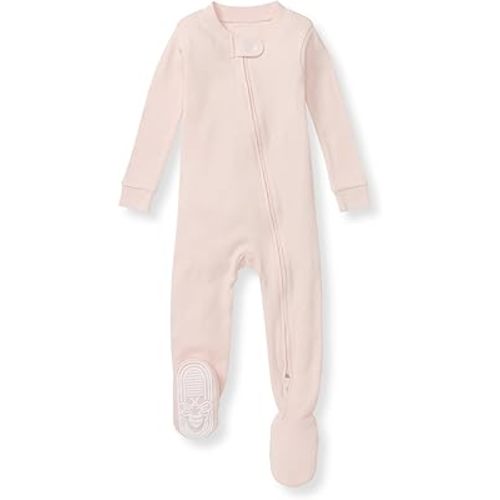 Burt's Bees Baby Girls' One-Piece Non-Slip Snug Fit Footed Pajamas
