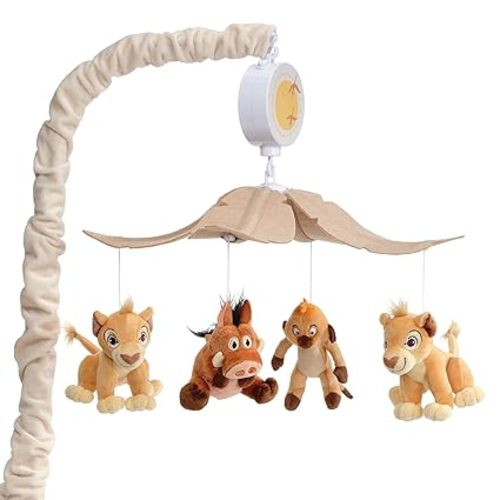 Lambs & Ivy Disney Baby Lion King Safari Musical Baby Crib Mobile Soother Toy