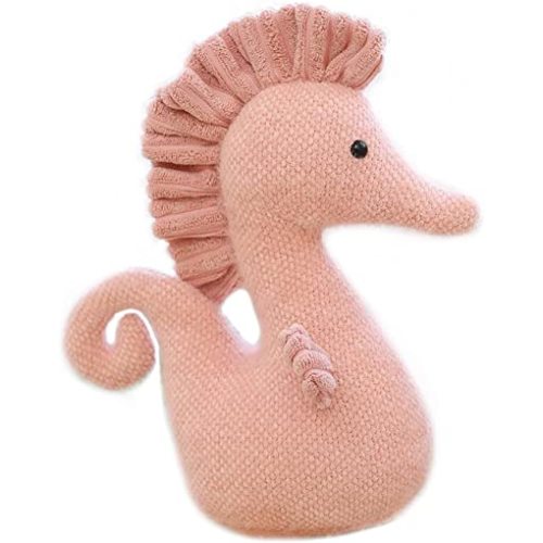 Stuffed Sea Horse Plush Animals Toys Seahorse Dolls Decorations Gifts for Kids Boys Girls 8.6 Inches (Pink)
