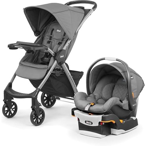 Chicco Mini Bravo Plus Travel System - Slate | Grey