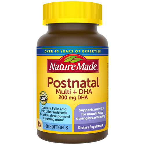 Postnatal Multivitamin + 200 mg DHA Softgels