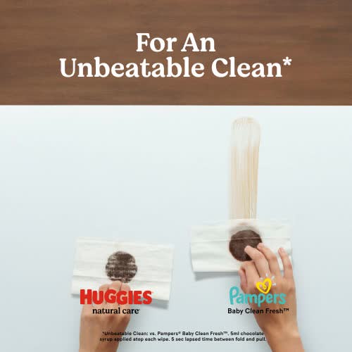 Huggies Natural Care Sensitive Baby Wipes, Unscented, 15 Pack, 960 Total Ct (Select for More)