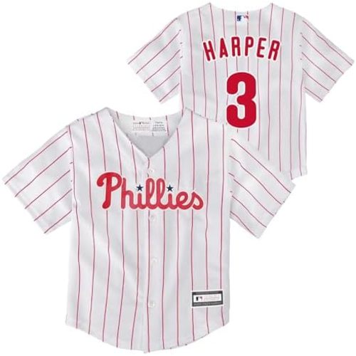 Outerstuff Bryce Harper Philadelphia Phillies MLB Baby Infants 12-24 Months White Home Player Jersey