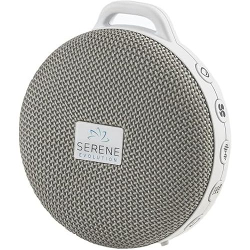 Serene Evolution 36 Sound Portable White Noise Machine for Sleeping Baby, USB Rechargeable Sound Machine for Babies & Kids, Soothing Sleep Sounds - Heartbeat, Rain, Brown Noise Machine & Ocean Sounds