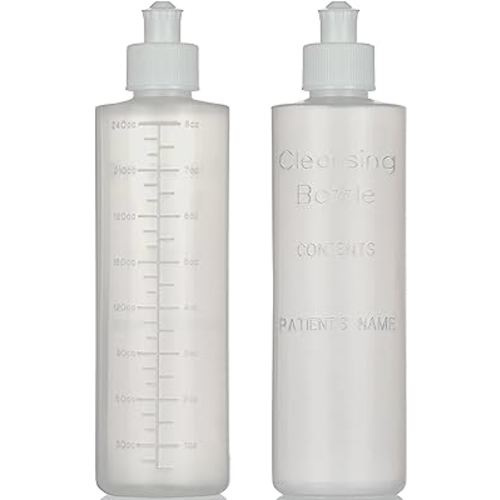 Perineal Lavette Irrigation Bottle for Postpartum Care - After-Birth Essentials for Mom to Soothe and Clean Perineal Area - Premium Portable Bidet for Women - 8OZ (Pack of 2)