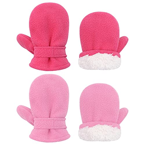 Sarfel Baby Mittens Toddler Gloves Kids Winter Gloves Baby Girl Boy Winter Mittens Infant Mittens 2 Pair Pack